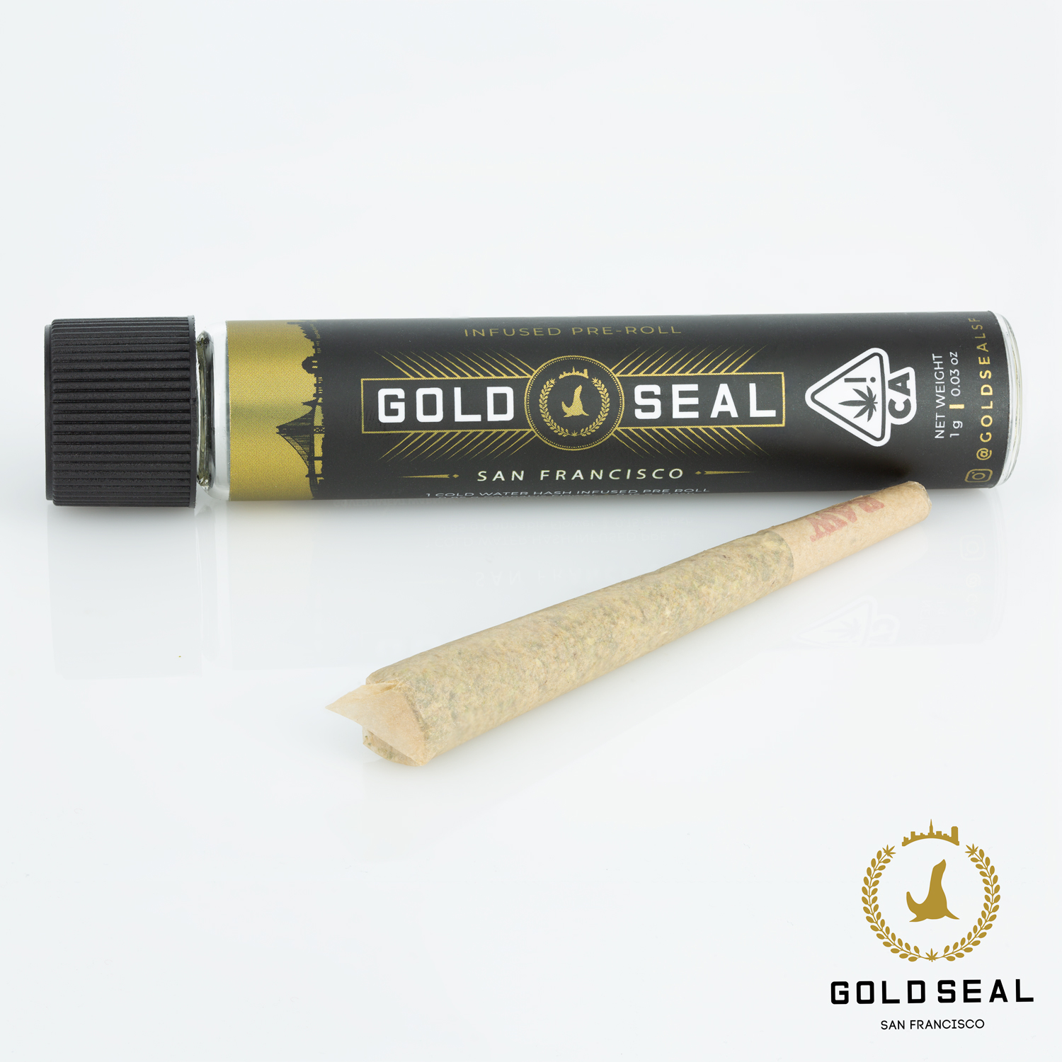 Gold Seal SF: Red Congolese Hash Infused Pre-Roll 1g | Leafly